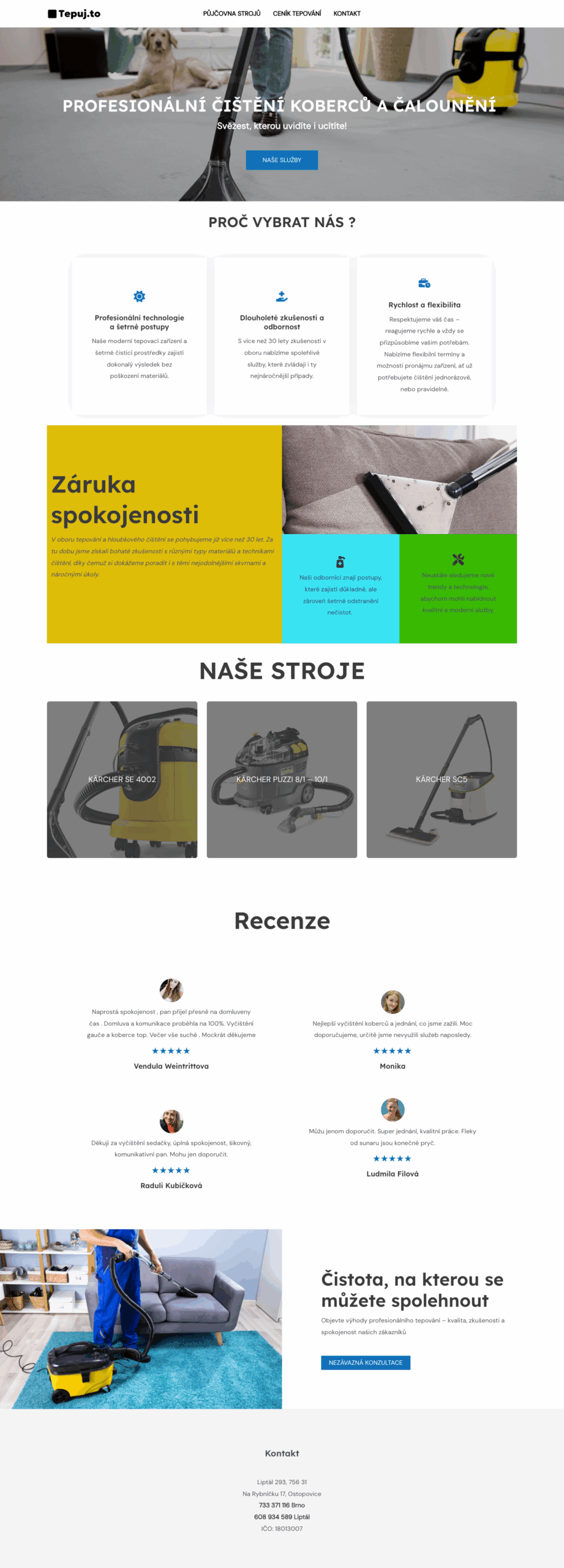 Tepujto.cz - Moderní webová stránka
